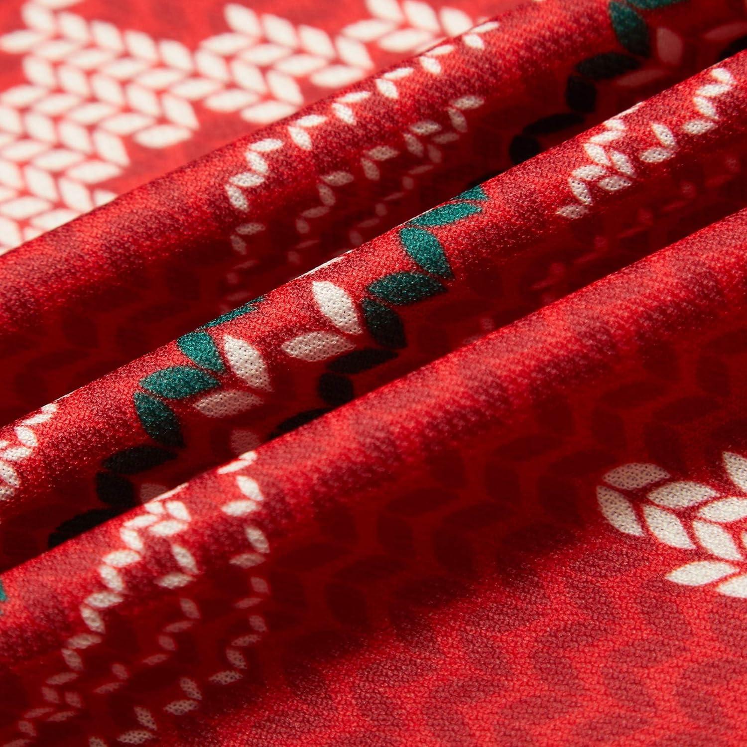 image:imageEALER Christmas Sublimated Practice Hockey Jersey Jacket with elk and Snow for Men and BoysRed
