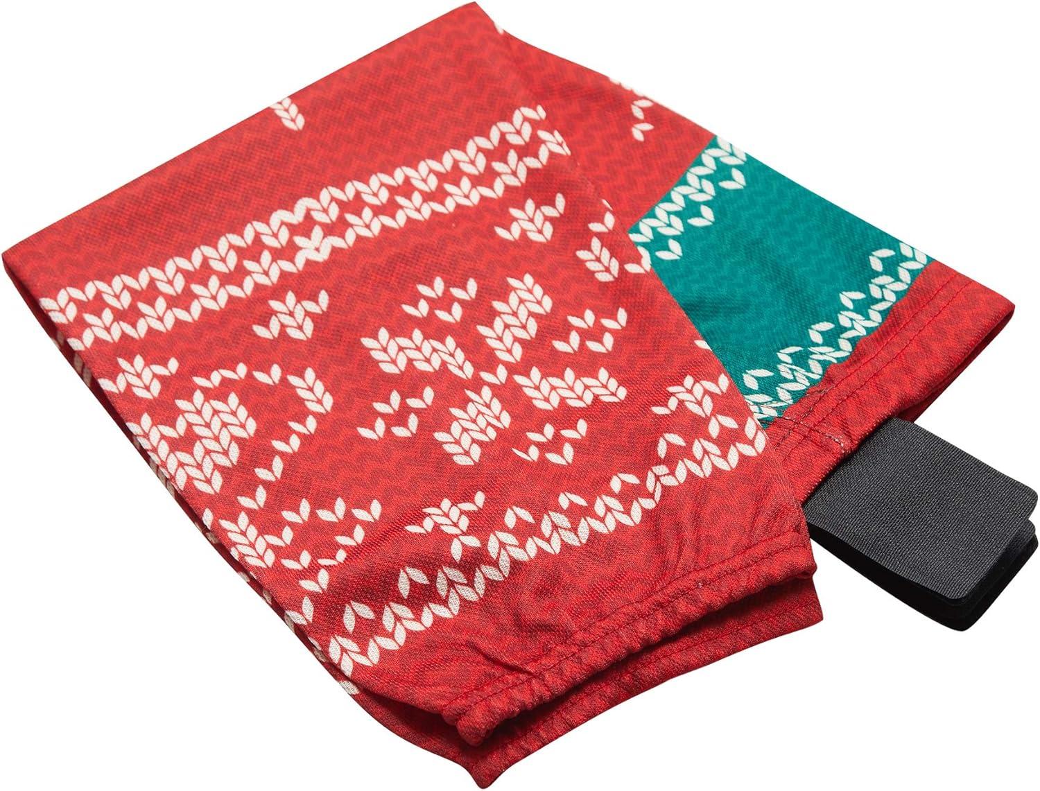 image:imageEALER Christmas Sublimated Practice Hockey Socks Leggings with elk and Snow for Men and BoysRed