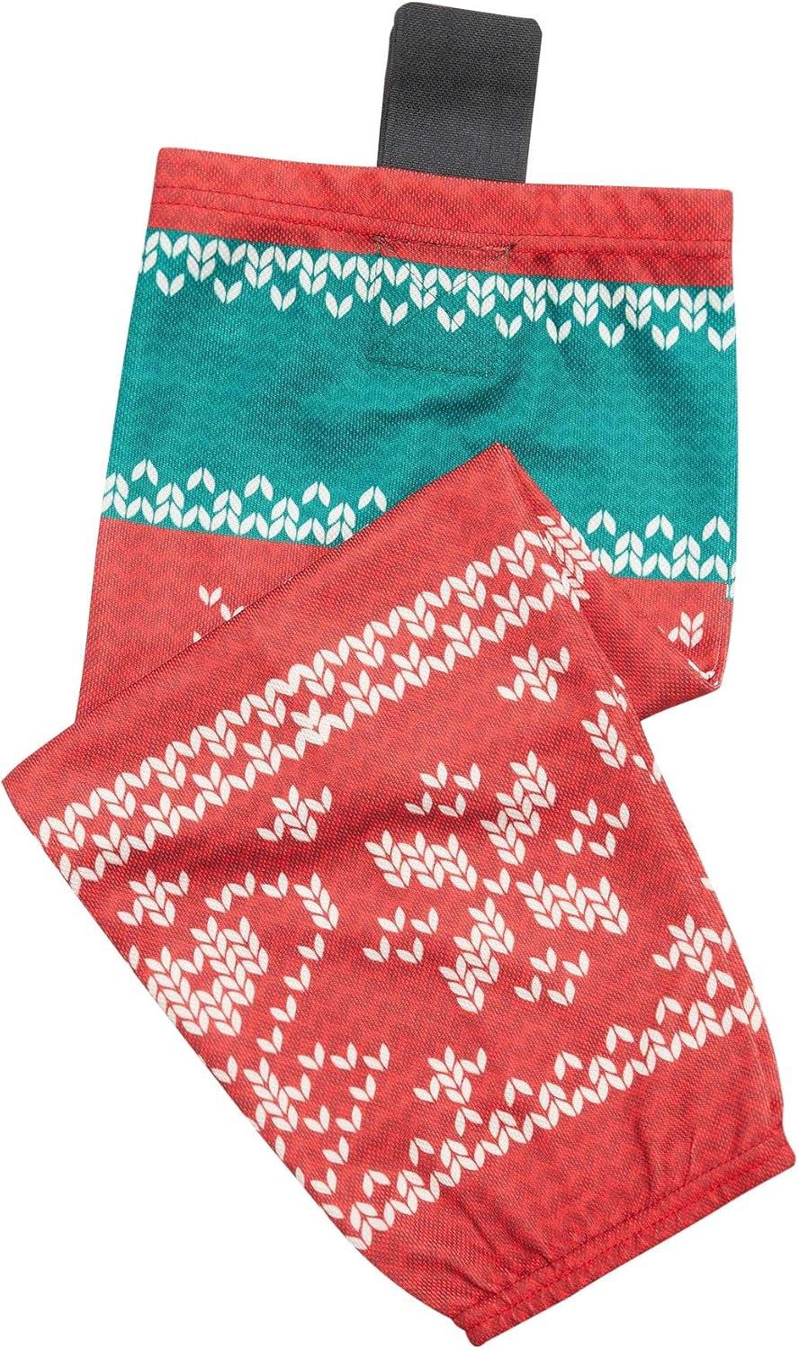 image:imageEALER Christmas Sublimated Practice Hockey Socks Leggings with elk and Snow for Men and BoysRed