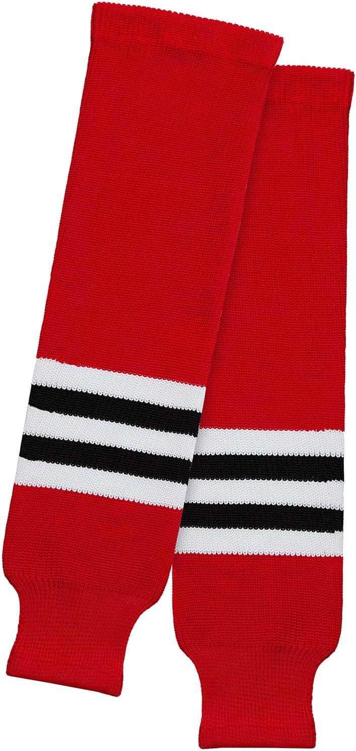 image:imageEALER HSK Series Multiple Colors Knit Hockey Socks Junior To Senior003red