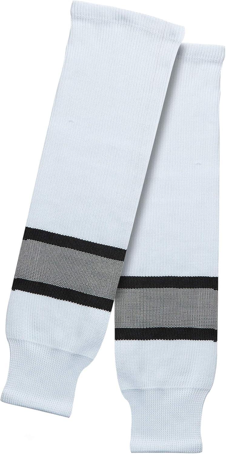 image:imageEALER HSK Series Multiple Colors Knit Hockey Socks Junior To Senior042white