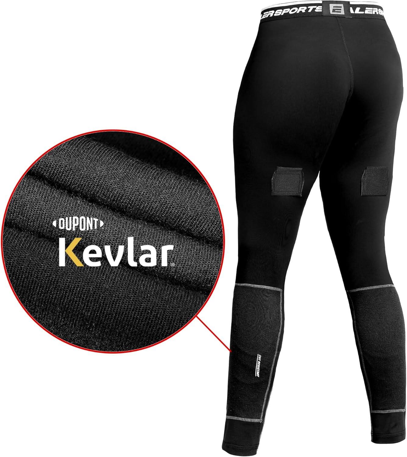 image:imageEALER Mens CutResistant Compression Hockey Pants with BioFlex Protective Cup Jock Briefs for Men amp BoysHcp950men