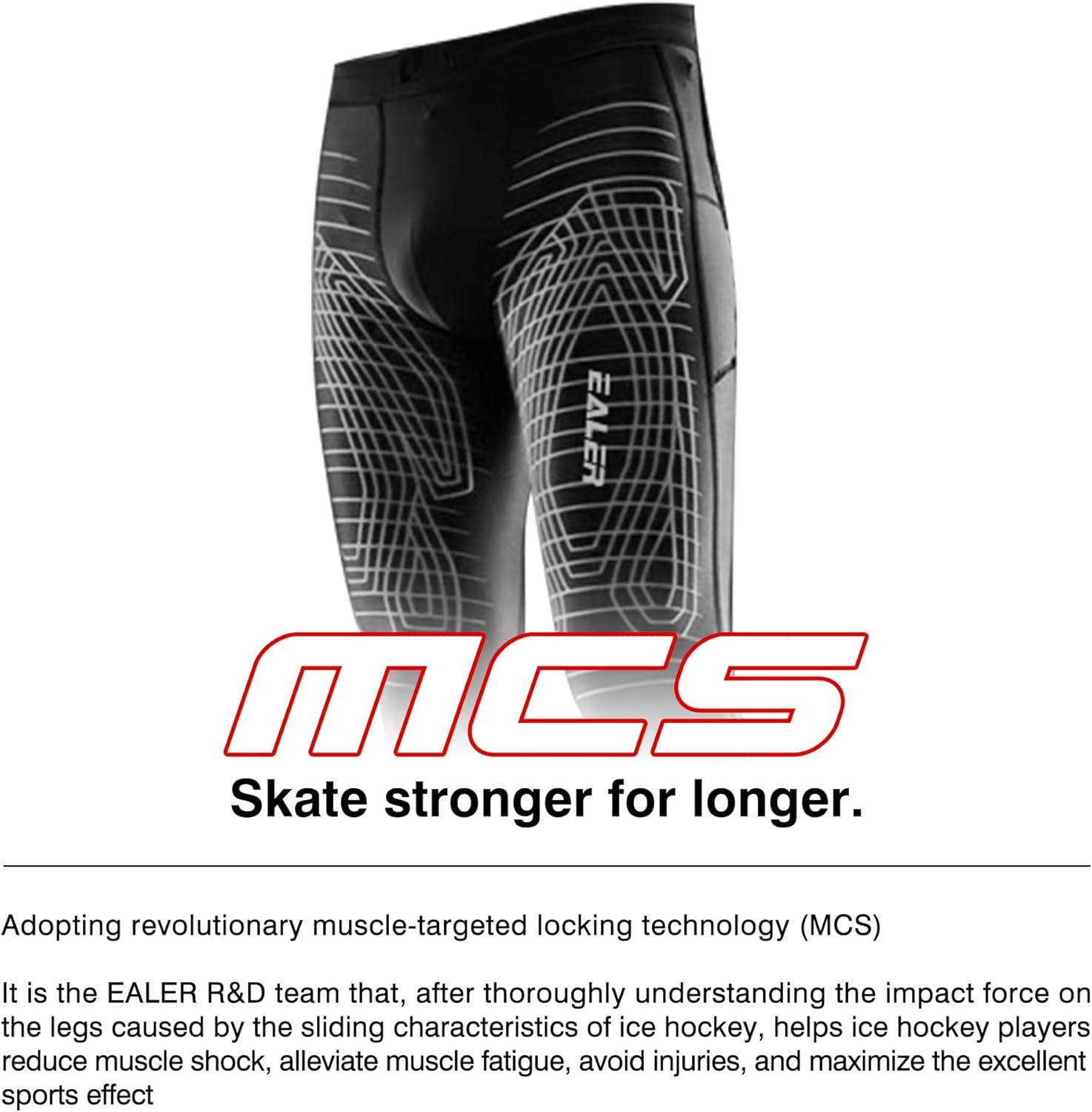 image:imageEALER Mens CutResistant Compression Hockey Pants with BioFlex Protective Cup Jock Briefs for Men amp BoysHcp950men
