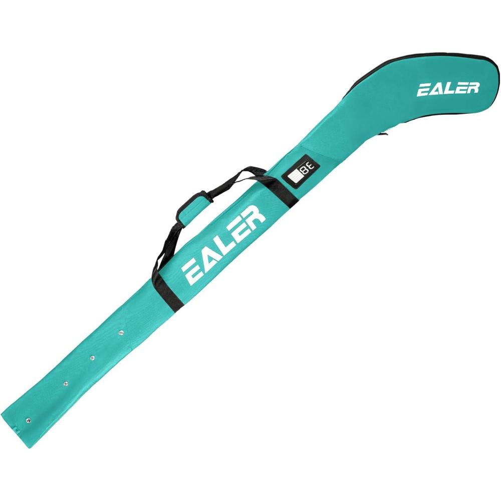 image:imageEALER Adult One Shoulder Hockey Stick Bag Black Lightweight Waterproof Adjustable Buckle Strap Padded Shoulder Strap Fits up to 3 Senior Sticks for MenBlue