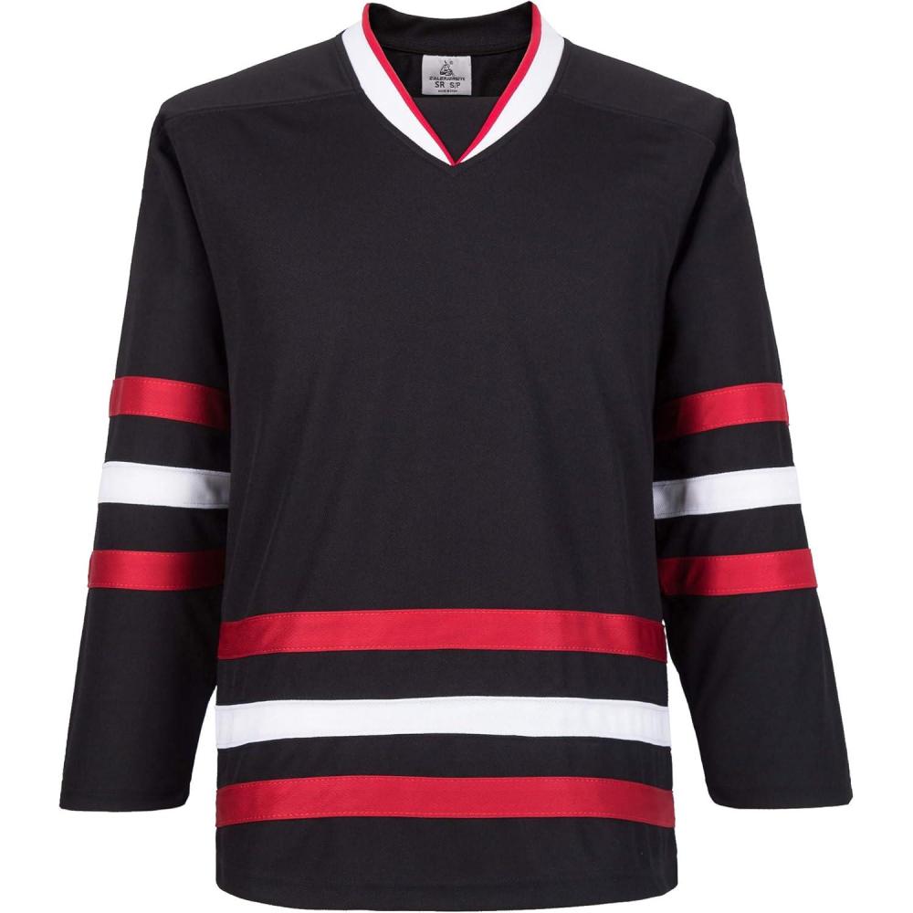 image:imageEALER H900 Series Ice Hockey League Team Color Blank Practice JerseyE031black