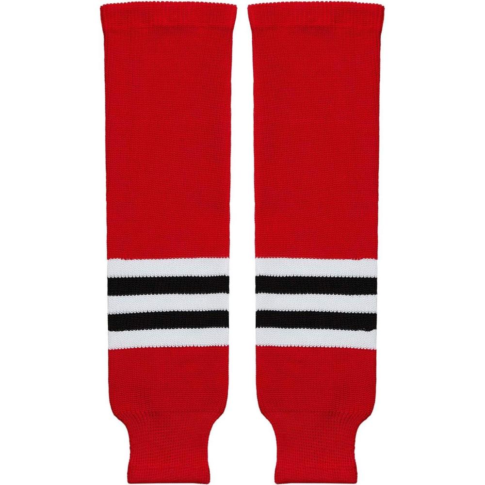 image:imageEALER HSK Series Multiple Colors Knit Hockey Socks Junior To Senior003red