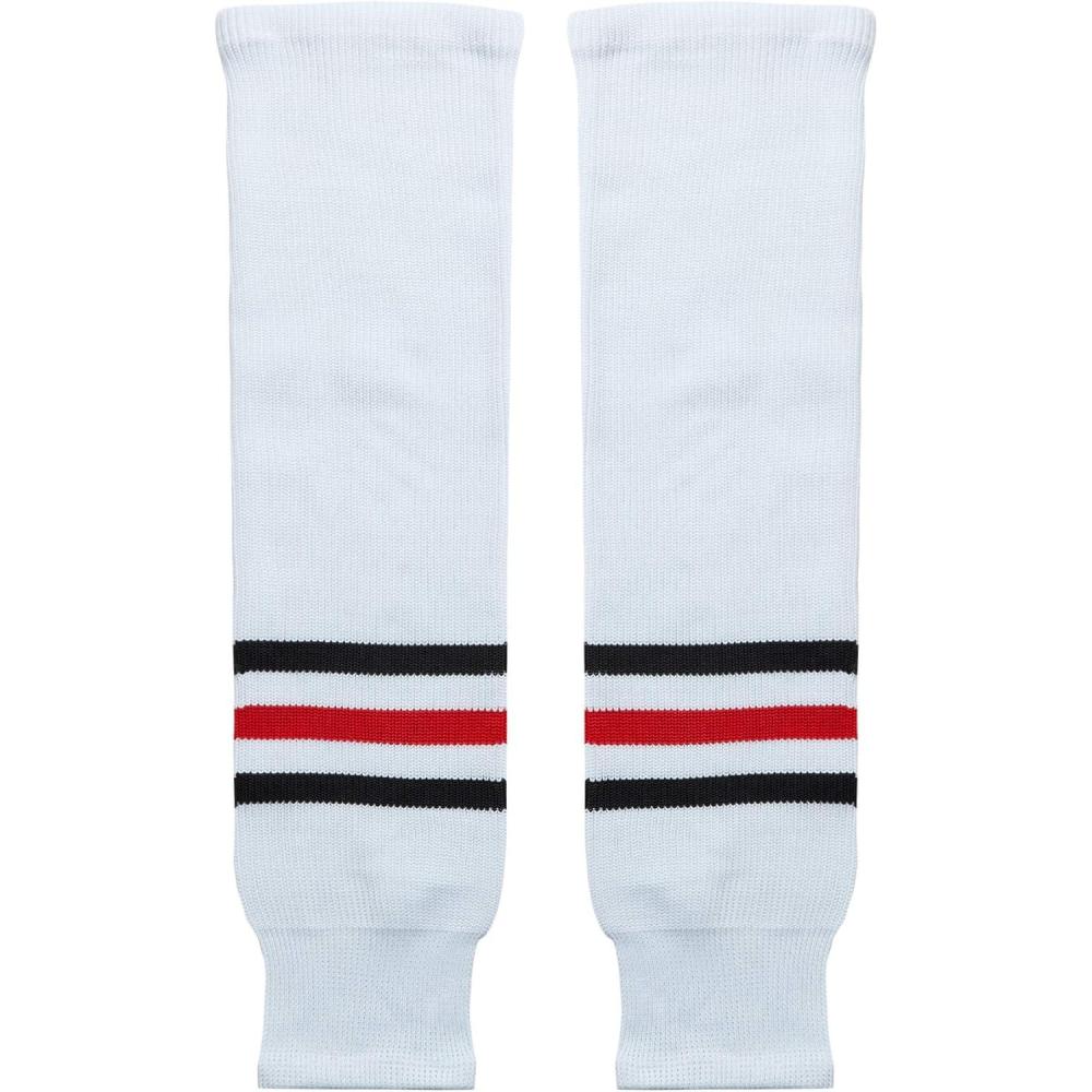 image:imageEALER HSK Series Multiple Colors Knit Hockey Socks Junior To Senior018white