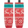 image:imageEALER Christmas Sublimated Practice Hockey Socks Leggings with elk and Snow for Men and BoysRed
