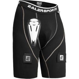 EALER BCP300 Core Compression Shorts Jock Pants with Athletic Cup for Baseball, Hockey, Softball(Mens)