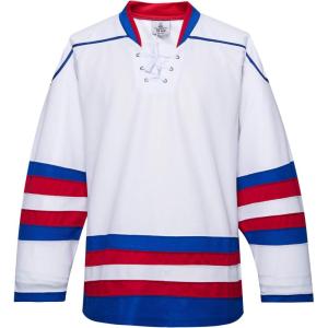 EALER H900 Series Ice Hockey League Team Color Blank Practice Jersey(E035#white)