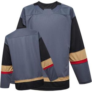 EALER H900 Series Ice Hockey League Team Color Blank Practice Jersey(Ef090#grey)