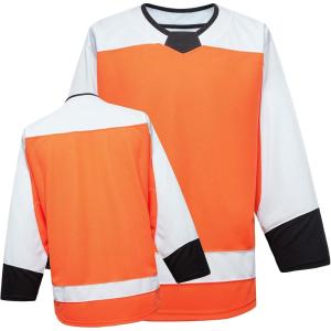 EALER H900 Series Ice Hockey League Team Color Blank Practice Jersey(Ef094#orange)
