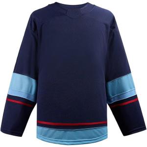 EALER H900 Series Ice Hockey League Team Color Blank Practice Jersey(Ef101#navy)
