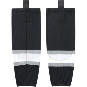 EALER HS100 Series Team Color Dry Fit Ice Hockey Socks Foer Junior To Senior & Youth To Adult(Xw012#black)