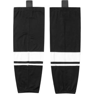 EALER HS100 Series Team Color Dry Fit Ice Hockey Socks Foer Junior To Senior & Youth To Adult(Xw075#black)