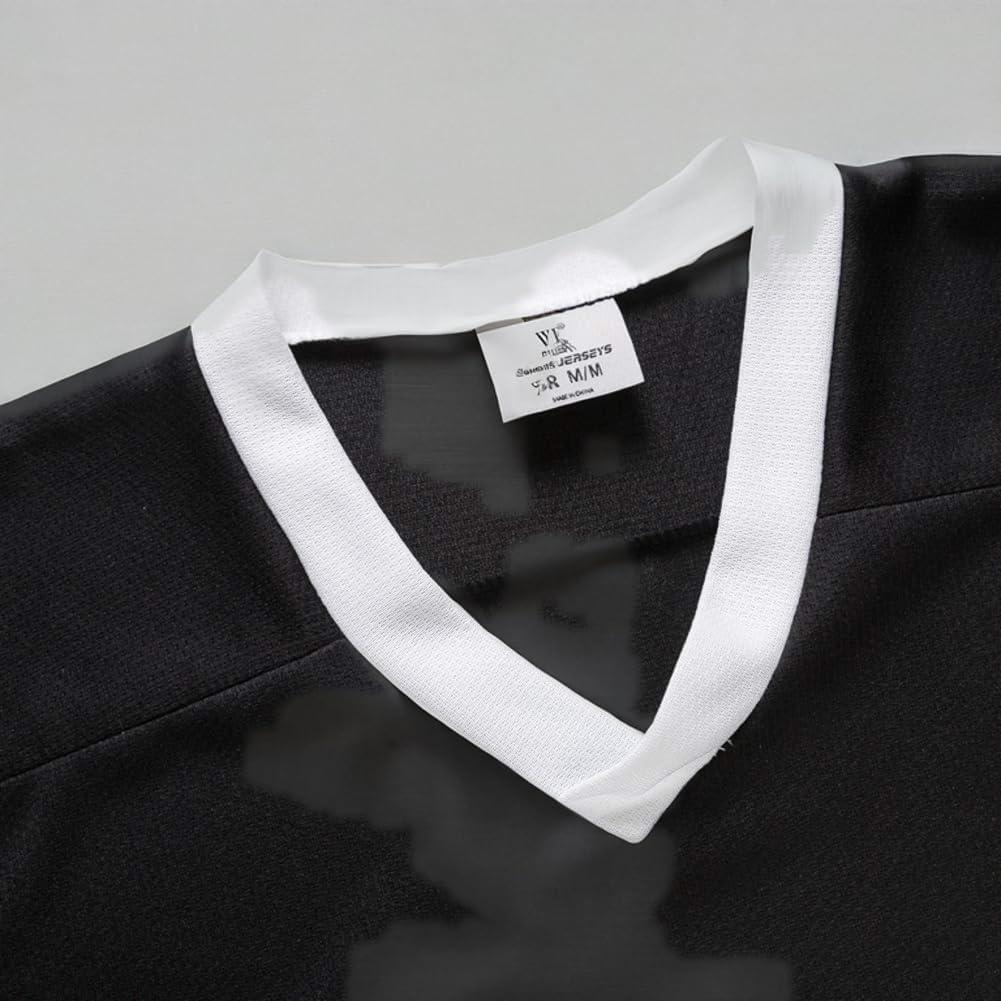 image:imageEALER H400 Series Blank Ice Hockey Practice Jersey League Jersey Team JerseyBlackWhite