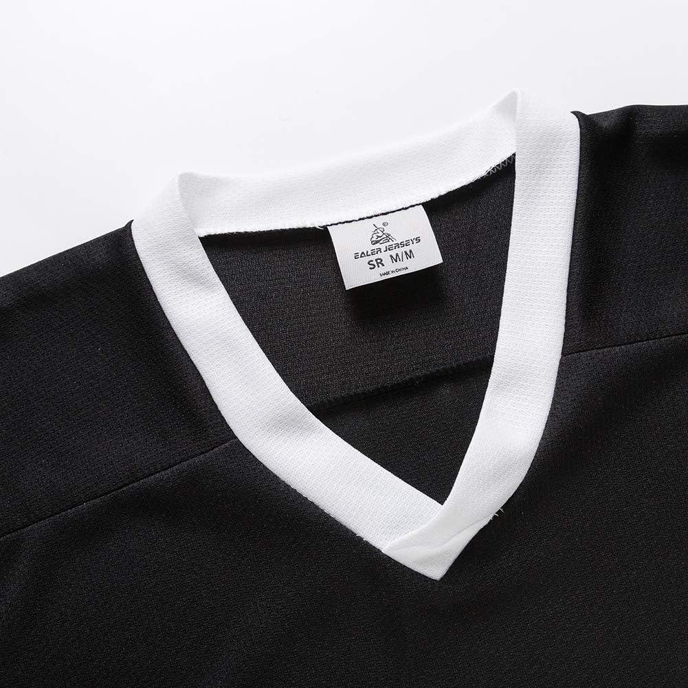image:imageEALER H400 Series Blank Ice Hockey Practice Jersey League Jersey Team JerseyBlackWhite