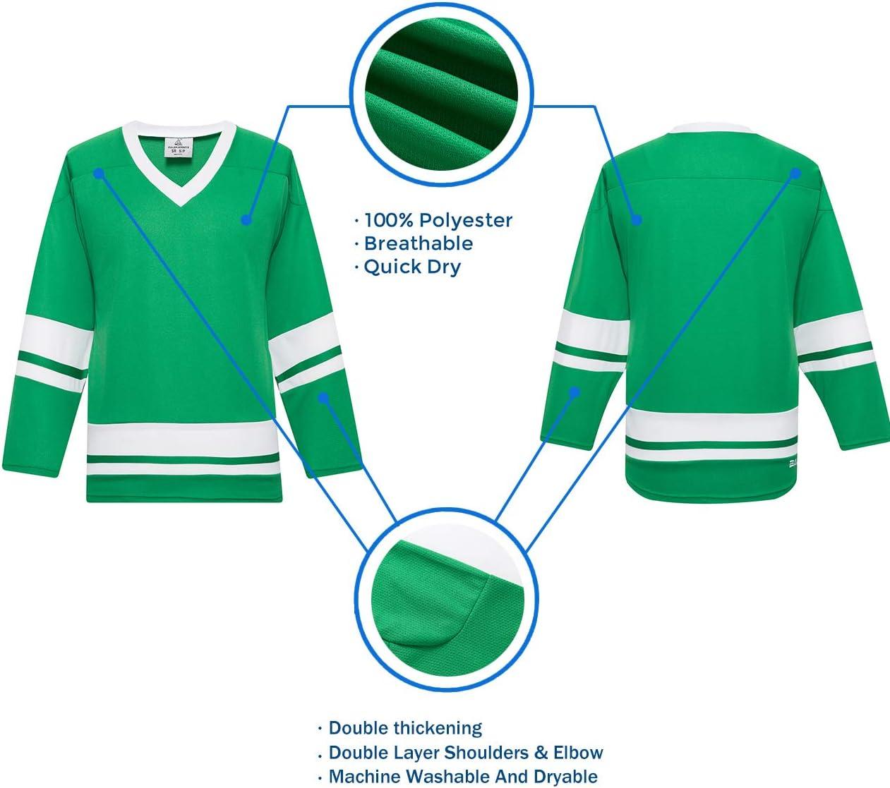 image:imageEALER H400 Series Blank Ice Hockey Practice Jersey League Jersey Team JerseyKellyWhite