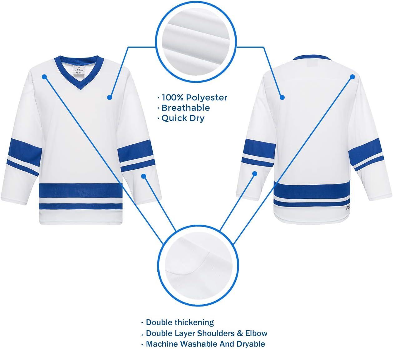 image:imageEALER H400 Series Blank Ice Hockey Practice Jersey League Jersey Team JerseyWhiteRoyal