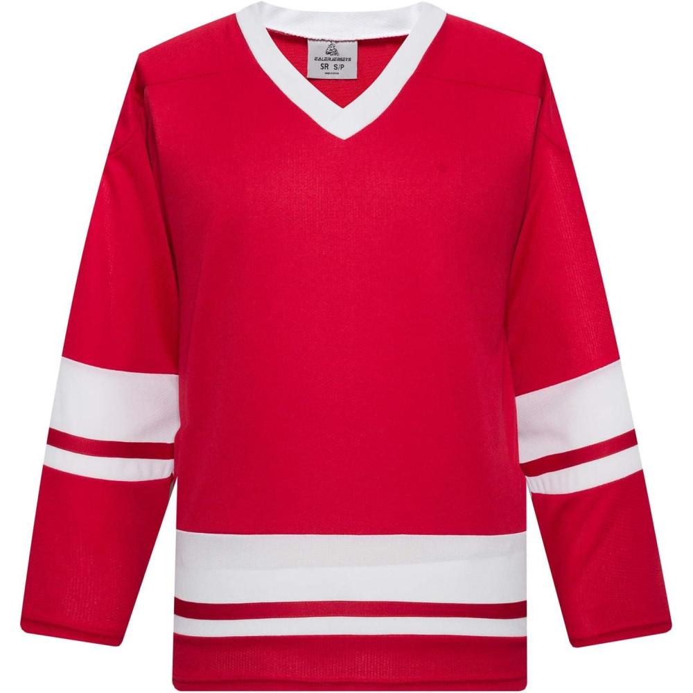 image:imageEALER H400 Series Blank Ice Hockey Practice Jersey League Jersey Team JerseyRedWhite
