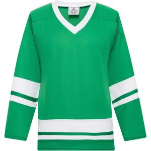 EALER H400 Series Blank Ice Hockey Practice Jersey League Jersey Team Jersey(Kelly/White)