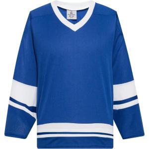 EALER H400 Series Blank Ice Hockey Practice Jersey League Jersey Team Jersey(Royal/White)