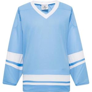 EALER H400 Series Blank Ice Hockey Practice Jersey League Jersey Team Jersey(Sky/White)