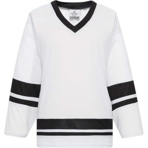 EALER H400 Series Blank Ice Hockey Practice Jersey League Jersey Team Jersey(White/Black)