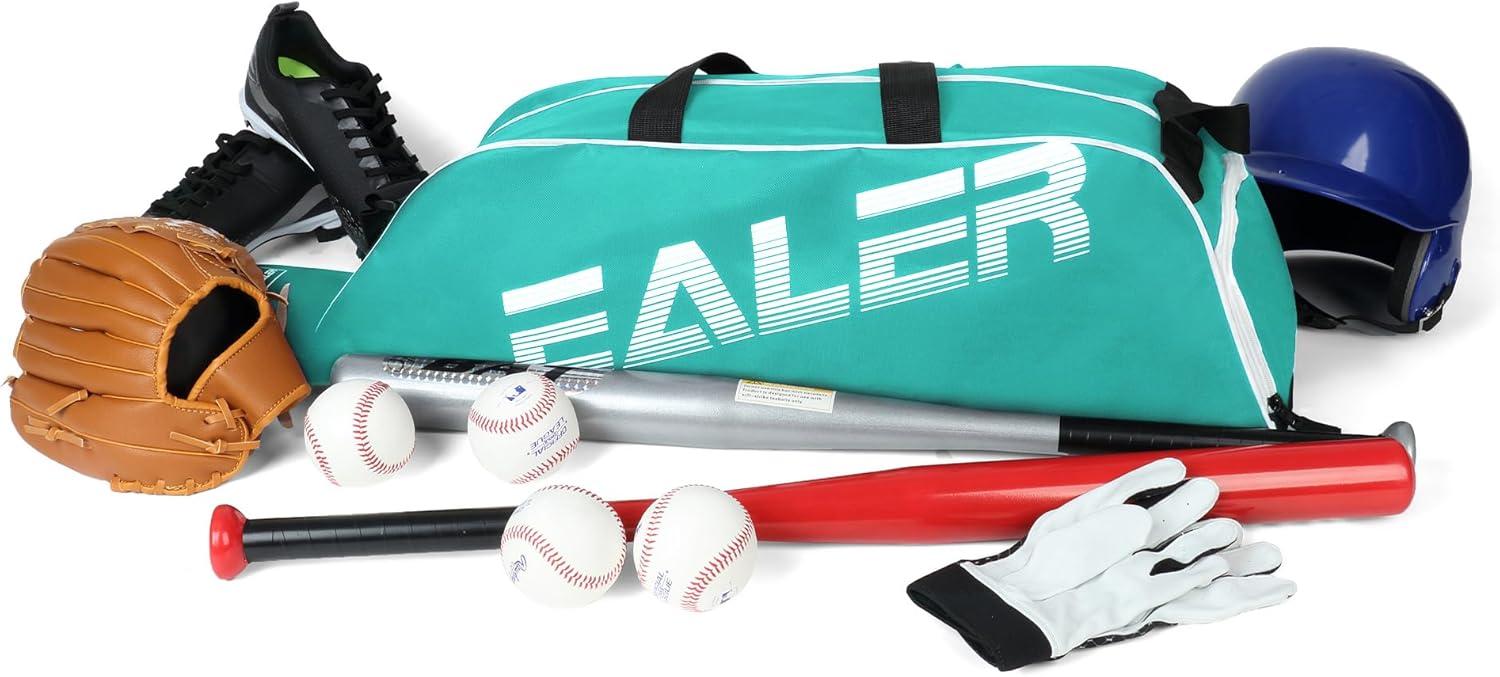 image:imageEALER Baseball Bat Tote Bag amp Tball Softball Equipment Bag Gear for Kids Youth and Adults Holds Bat Helmet Glove Cleats Shoes and MoreLake Blue