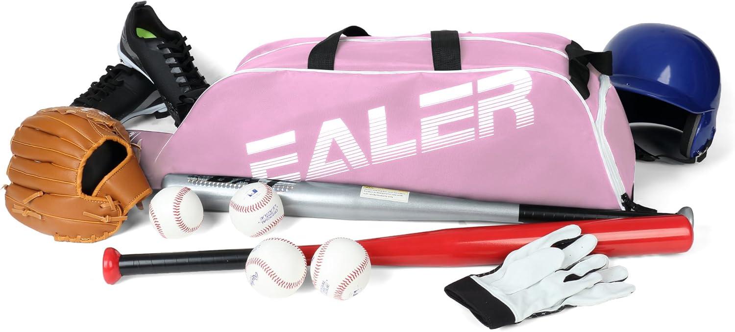 image:imageEALER Baseball Bat Tote Bag amp Tball Softball Equipment Bag Gear for Kids Youth and Adults Holds Bat Helmet Glove Cleats Shoes and MorePink