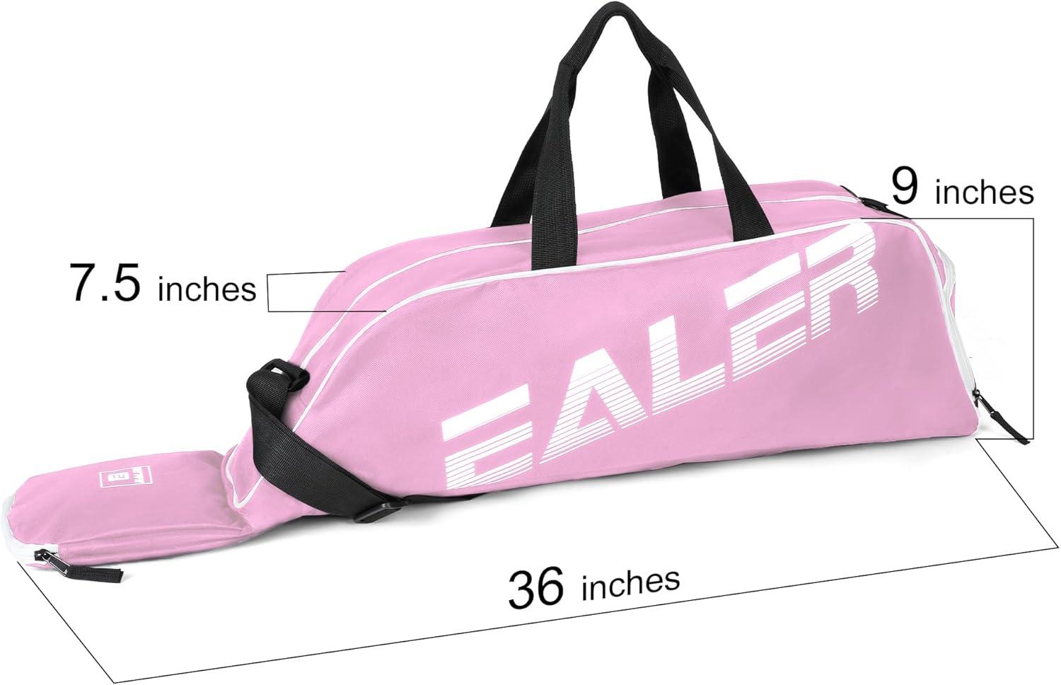image:imageEALER Baseball Bat Tote Bag amp Tball Softball Equipment Bag Gear for Kids Youth and Adults Holds Bat Helmet Glove Cleats Shoes and MorePink