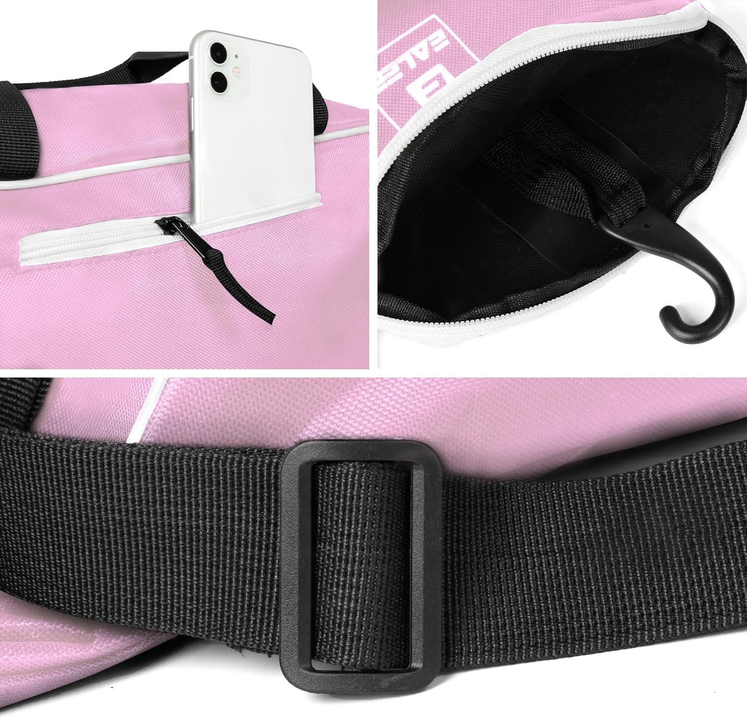 image:imageEALER Baseball Bat Tote Bag amp Tball Softball Equipment Bag Gear for Kids Youth and Adults Holds Bat Helmet Glove Cleats Shoes and MorePink