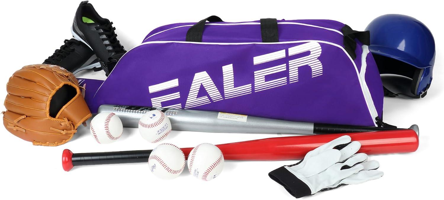 image:imageEALER Baseball Bat Tote Bag amp Tball Softball Equipment Bag Gear for Kids Youth and Adults Holds Bat Helmet Glove Cleats Shoes and MorePurple