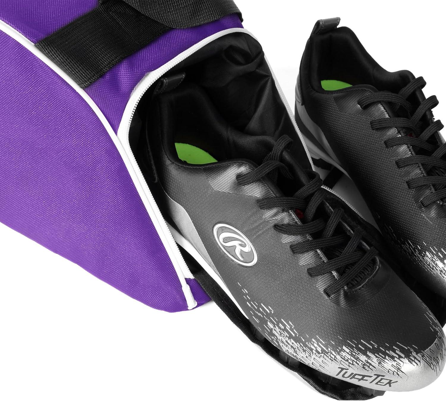 image:imageEALER Baseball Bat Tote Bag amp Tball Softball Equipment Bag Gear for Kids Youth and Adults Holds Bat Helmet Glove Cleats Shoes and MorePurple
