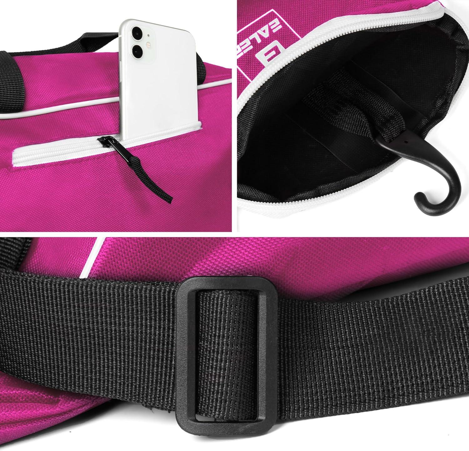 image:imageEALER Baseball Bat Tote Bag amp Tball Softball Equipment Bag Gear for Kids Youth and Adults Holds Bat Helmet Glove Cleats Shoes and MoreRose Red