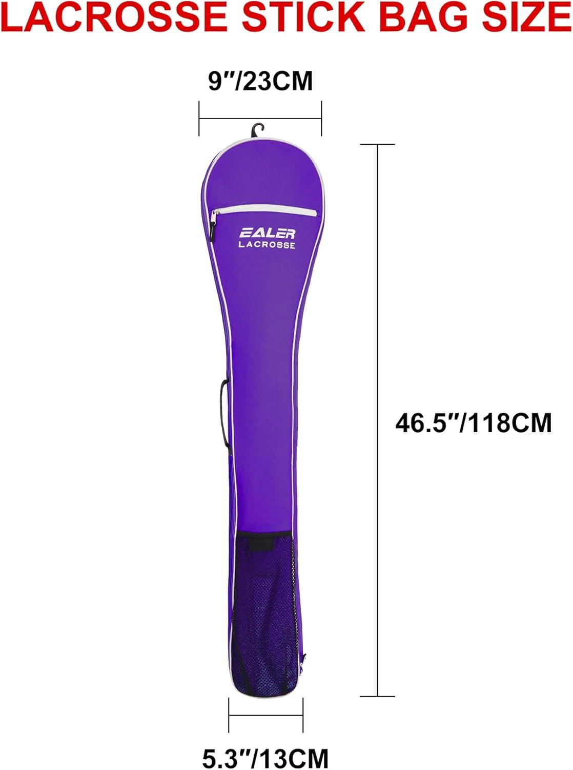 image:imageEALER ELB200 Lacrosse Stick Bag Field Hockey Stick Bag Lacrosse Equipment Bags Storage BagPure purple