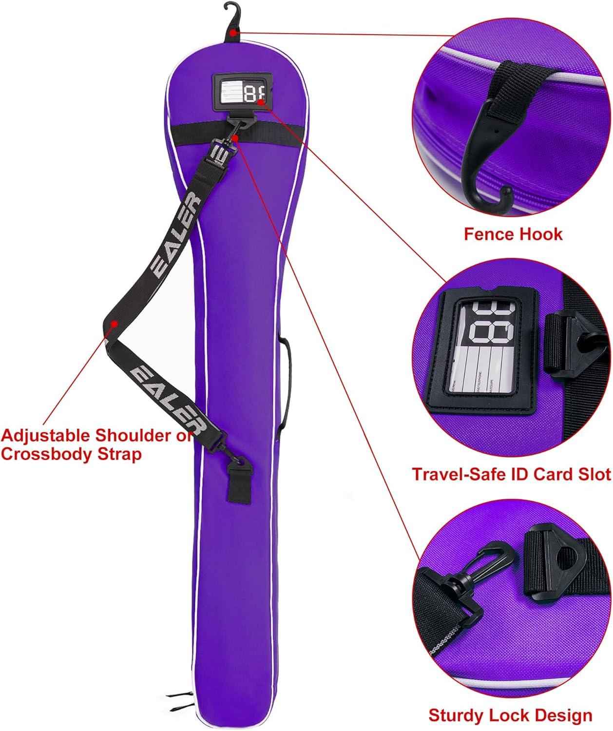 image:imageEALER ELB200 Lacrosse Stick Bag Field Hockey Stick Bag Lacrosse Equipment Bags Storage BagPure purple