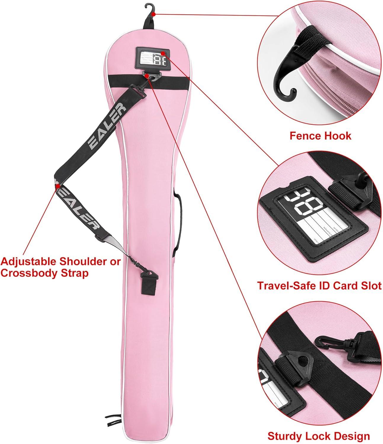 image:imageEALER ELB200 Lacrosse Stick Bag Field Hockey Stick Bag Lacrosse Equipment Bags Storage BagRose Red