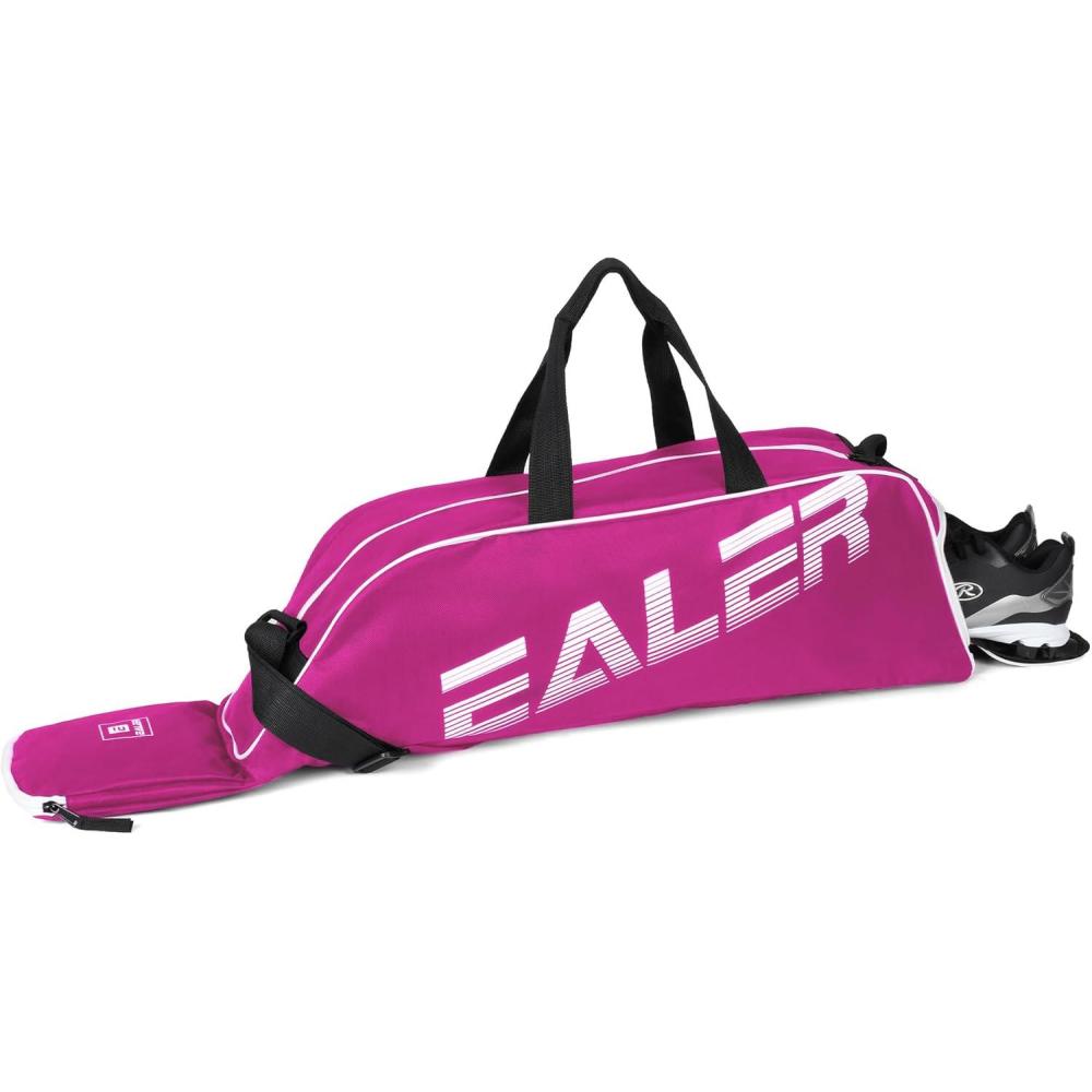 image:imageEALER Baseball Bat Tote Bag amp Tball Softball Equipment Bag Gear for Kids Youth and Adults Holds Bat Helmet Glove Cleats Shoes and MoreRose Red