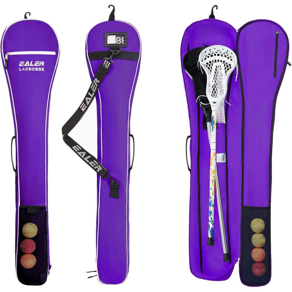 image:imageEALER ELB200 Lacrosse Stick Bag Field Hockey Stick Bag Lacrosse Equipment Bags Storage BagPure purple