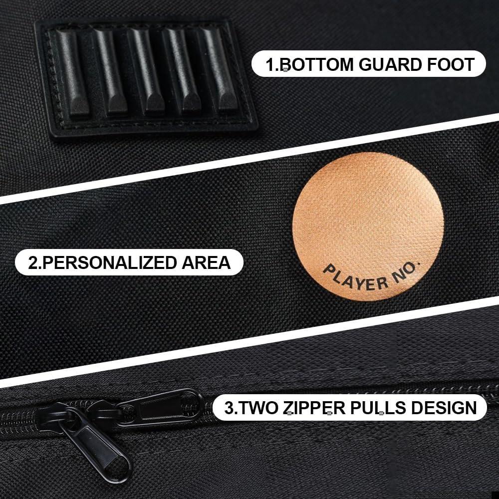 image:imageEALER HeavyDuty Waterproof Skate Bag with Adjustable Shoulder Strap Fits Ice Hockey Inline Roller amp Quad SkatesKids amp AdultsBlackGold