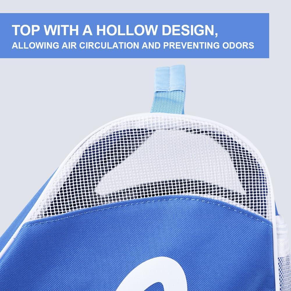image:imageEALER HeavyDuty Waterproof Skate Bag with Adjustable Shoulder Strap Fits Ice Hockey Inline Roller amp Quad SkatesKids amp AdultsBlue Sky blue
