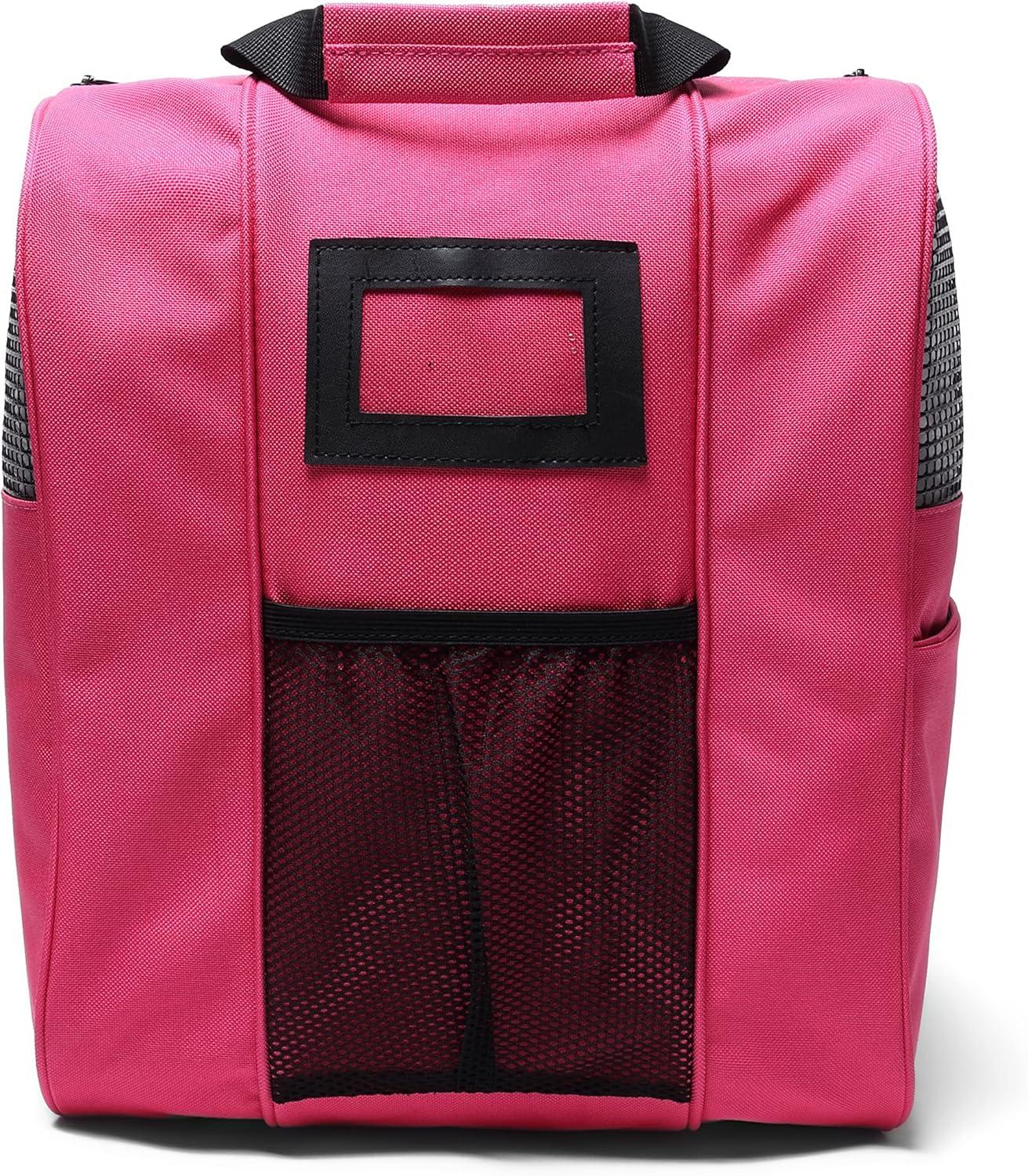 image:imageEALER HeavyDuty Waterproof Skate Bag with Adjustable Shoulder Strap Fits Ice Hockey Inline Roller amp Quad SkatesKids amp AdultsPinkA