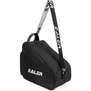 EALER Heavy-Duty Waterproof Skate Bag with Adjustable Shoulder Strap – Fits Ice Hockey, Inline, Roller & Quad Skates,Kids & Adults(Black)