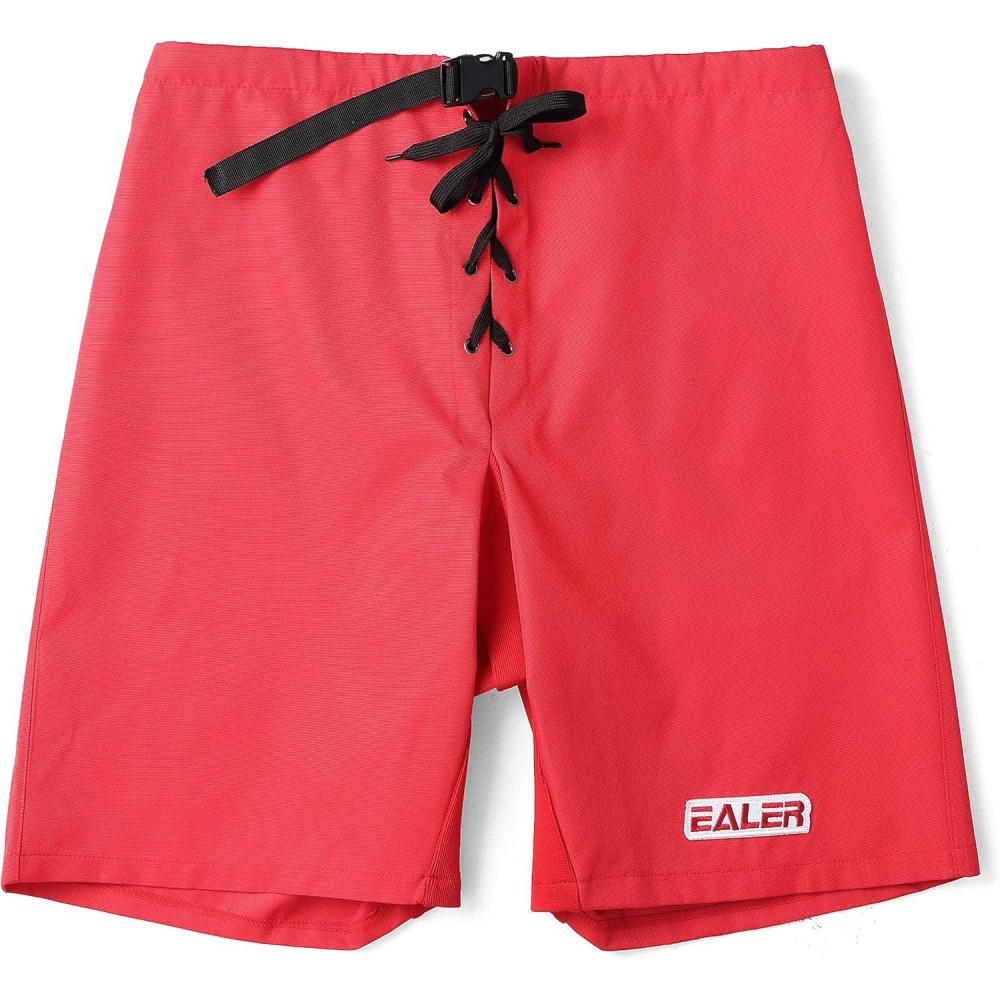 image:imageEALER HPS100 Mens Athletic Shorts Quick Dry Ice Hockey Shorts for Men amp Boys Red