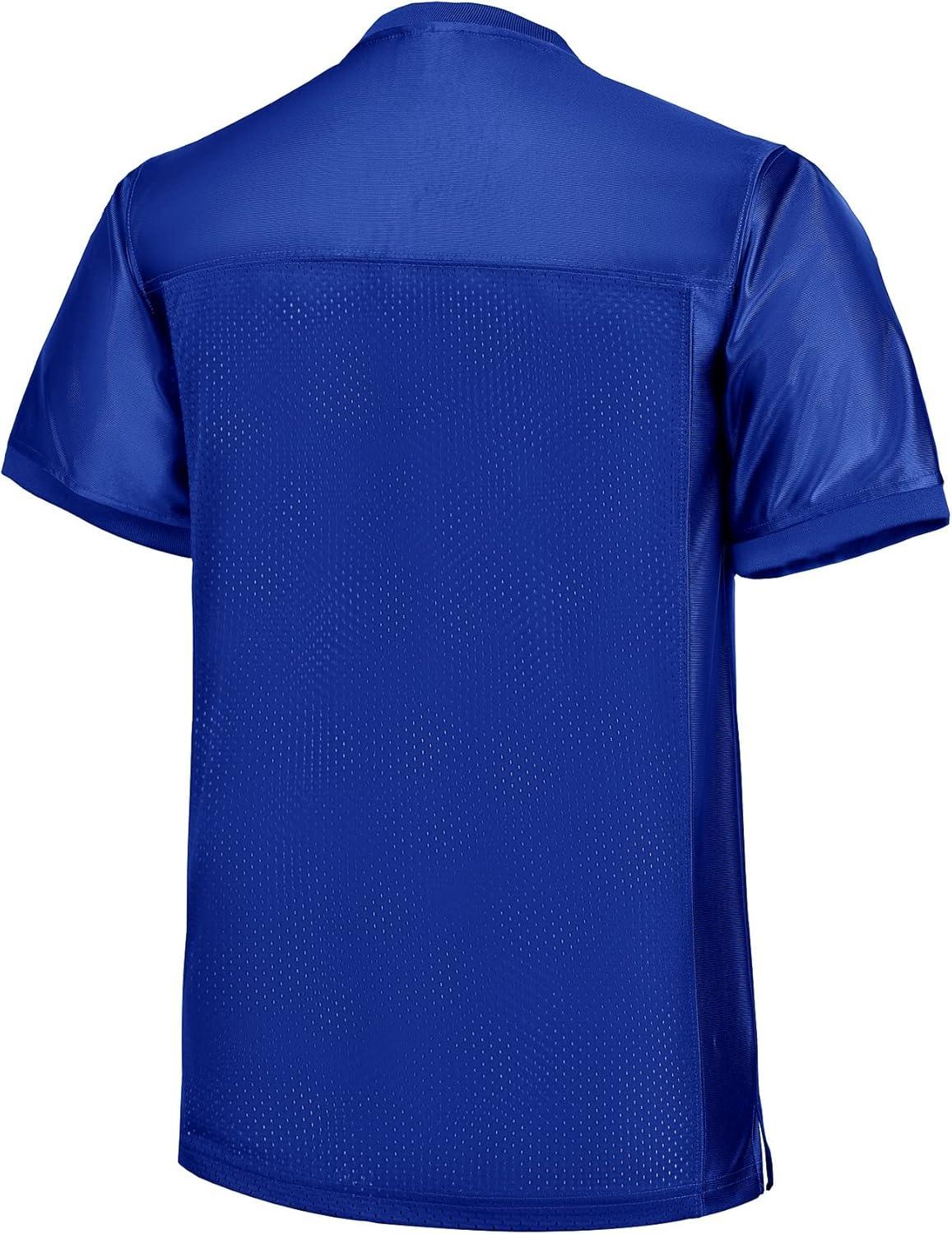 image:imageEALER Blank Football Jersey Mesh Athletic Football Shirt Practice Sports UniformBlue