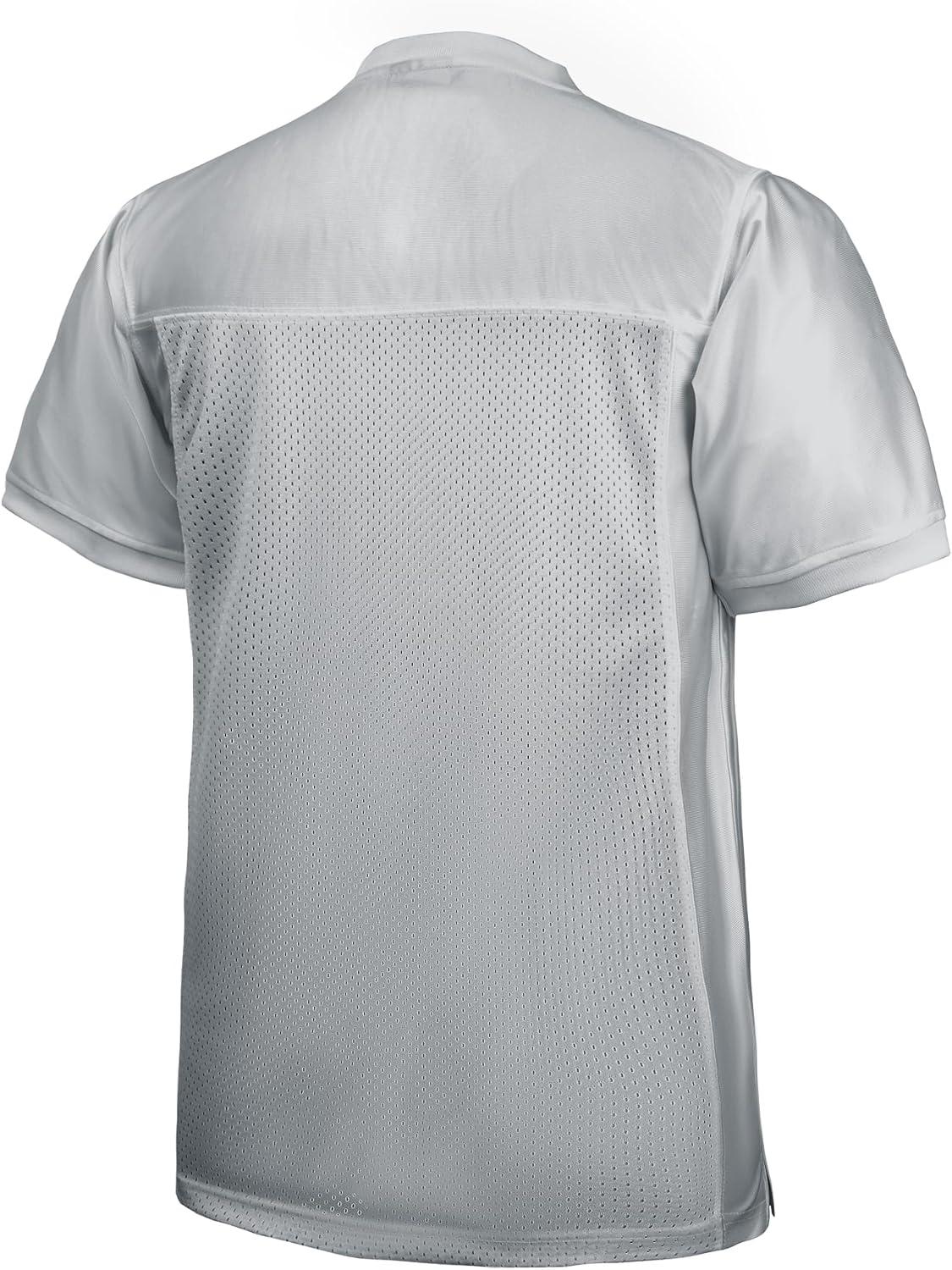 image:imageEALER Blank Football Jersey Mesh Athletic Football Shirt Practice Sports UniformGray