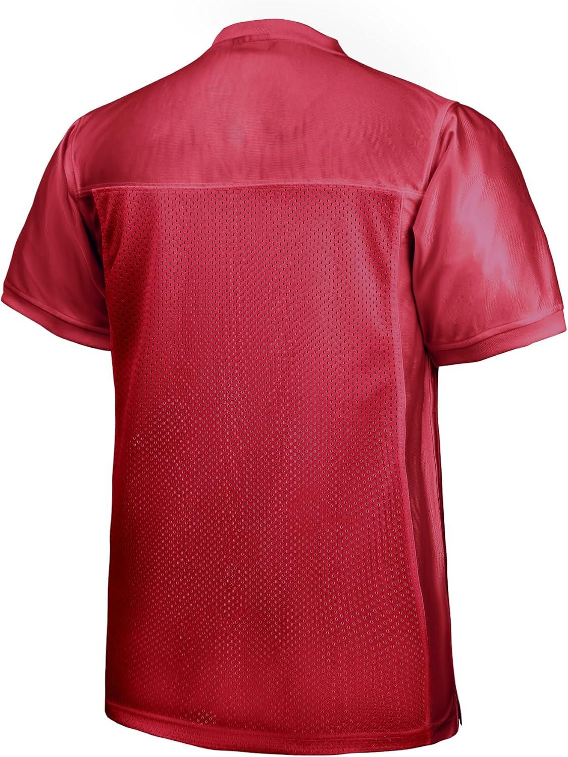 image:imageEALER Blank Football Jersey Mesh Athletic Football Shirt Practice Sports UniformNew Red