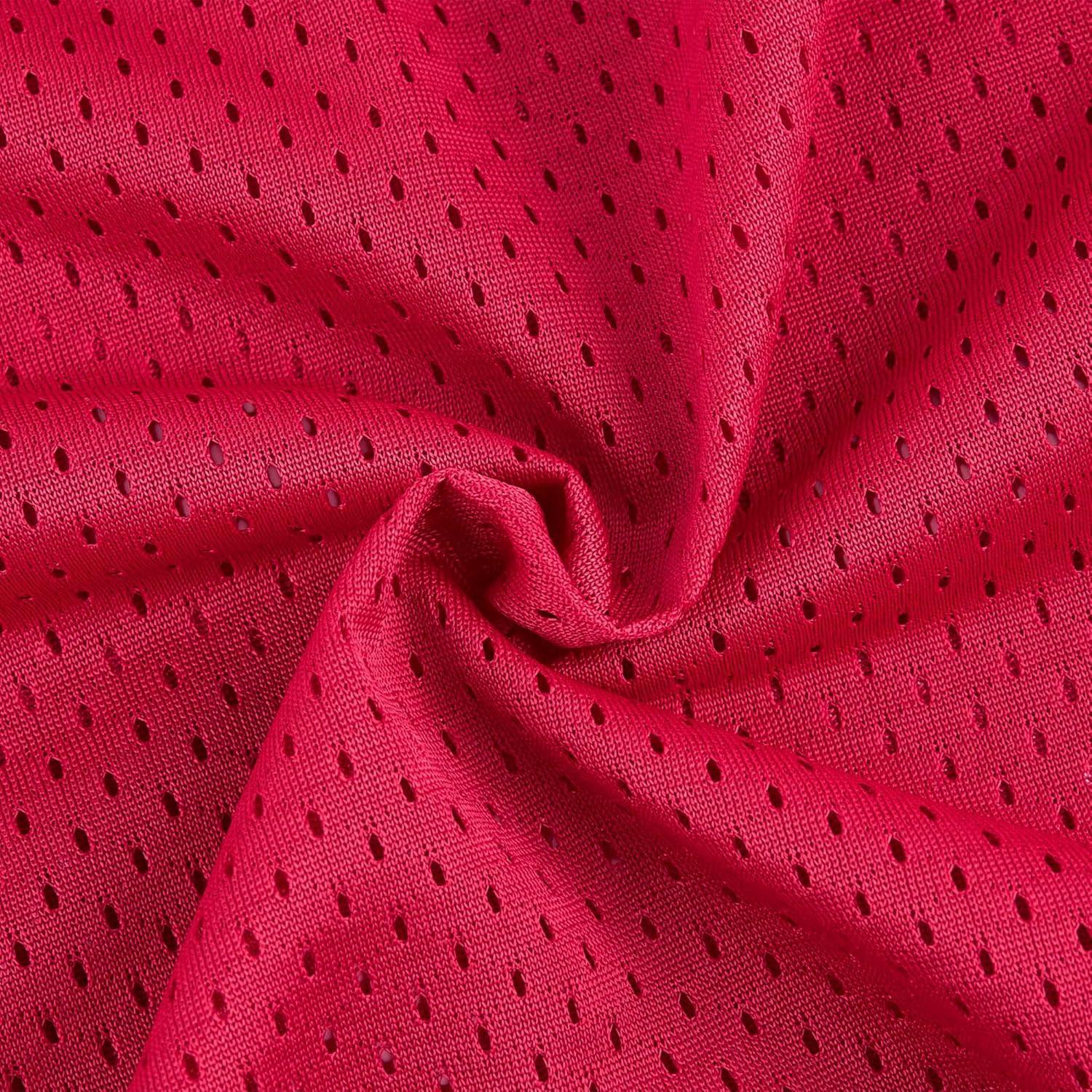 image:imageEALER Blank Football Jersey Mesh Athletic Football Shirt Practice Sports UniformRed