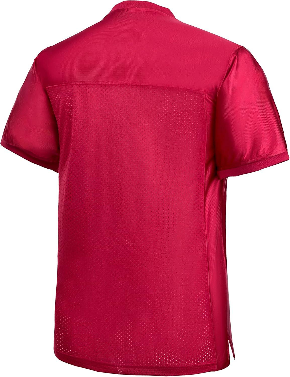 image:imageEALER Blank Football Jersey Mesh Athletic Football Shirt Practice Sports UniformRed